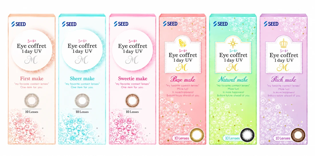 Gói quà kính áp tròng màu SEED Eye coffret 1day UV